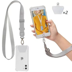 Universal Nylon Phone Lanyard with 2 Durable Pads Adjustable to Wrist, Neck Strap or crossbody. Multi Colors available Perfect Gift image 9