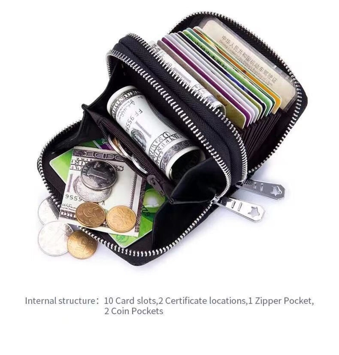 RFID Accordion Credit Card Holder Wallet for Women Leather Etsy