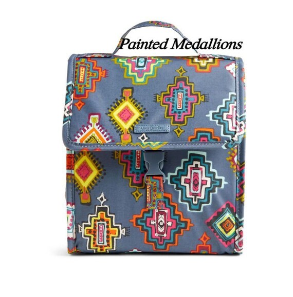 Retired Pattern Vera Bradley Lunch Sack Bag Multi Pattern Perfect