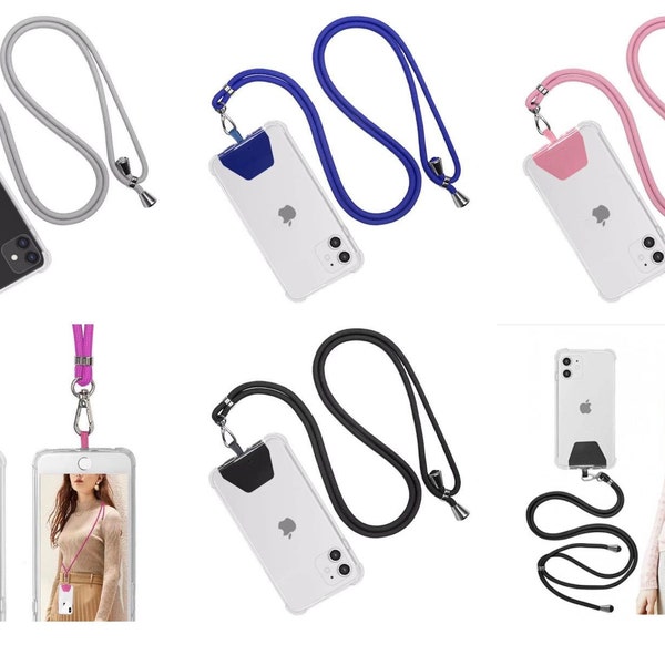 Cell Phone Lanyard with Adjustable Detachable Neckstrap and Phone Tether with All Smartphones Multi-Color - Perfect Gift