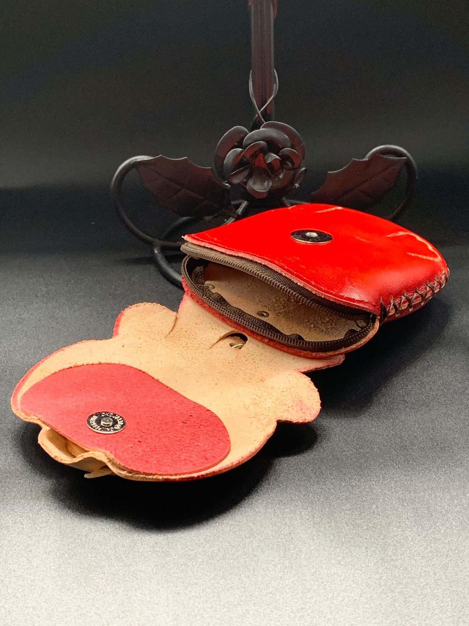 Handmade Leather Animal Tiger Coin Purse MultiColor Perfect Etsy