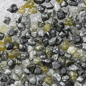 Naturalny zielony surowy diament, 1,00 CtW, drobny surowy diament w biżuterii