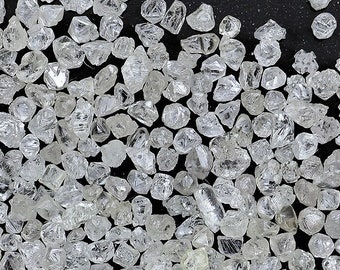 1.00 TCW White Natural Rough Diamond, 170Pcs Natural White Tiny Raw Diamonds For Jewelry, Rohdiamant Brut Diamant