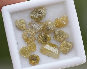 0.50 Carat Raw Yellow Diamond, Natural Rough Gemstone