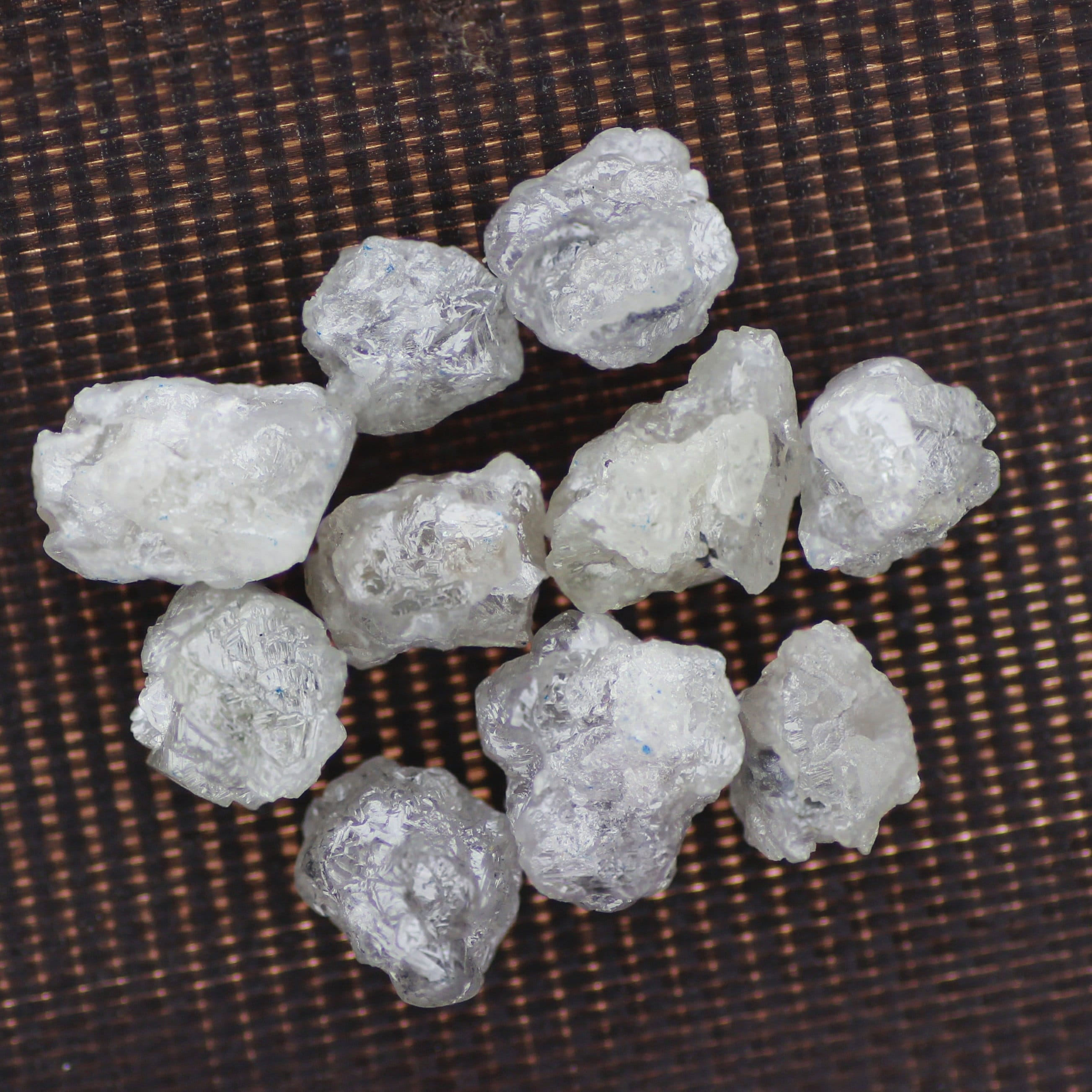 10 Pcs Natural White Rough Raw Loose Diamond/ Uncut White Stone Natural Diamond For Jewelry / Raw Diamond Earrings Necklace