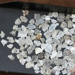 1.00 TCW Slice White Gray Natural Rough Diamond, 5 pcs White Raw Diamonds For Jewelry, Uncut Rohdiamant Brut Diamant,
