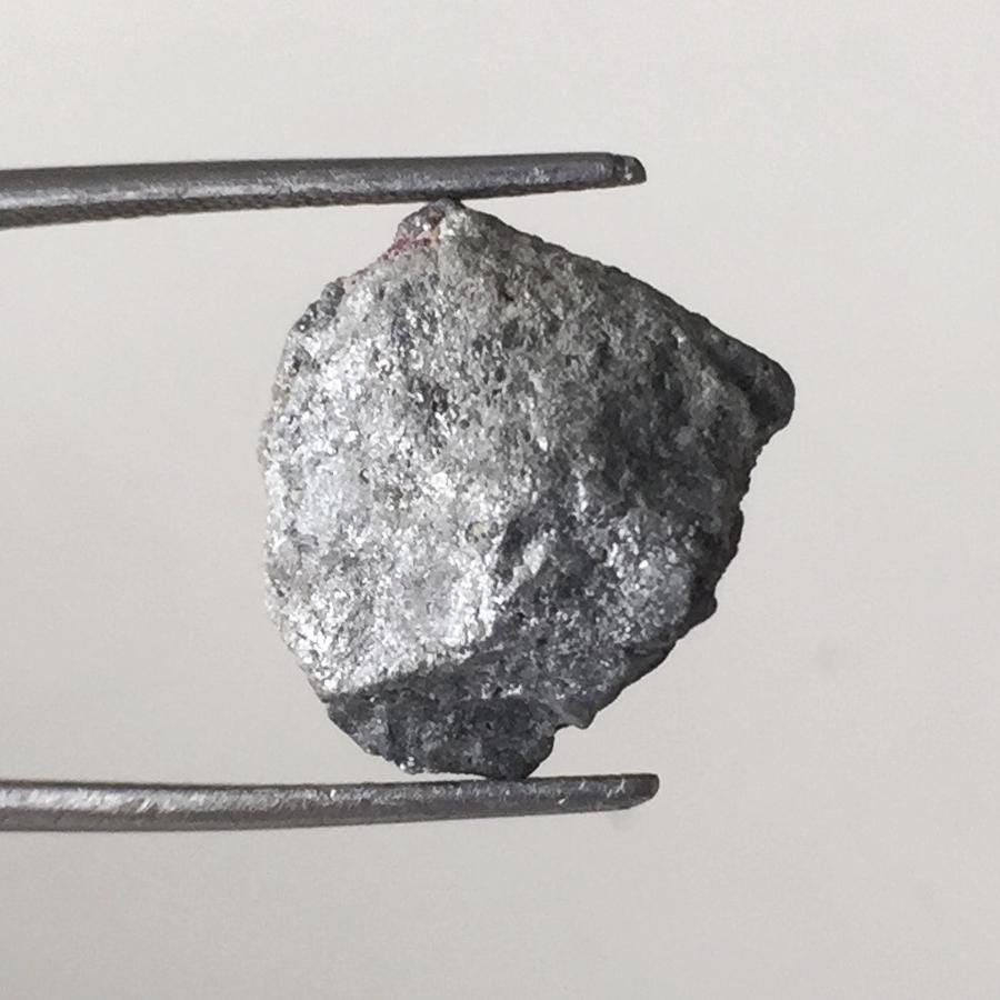 18.08 Ct Raw Grey Diamond, Uncut Rough Gemstone, 16 MM - Etsy