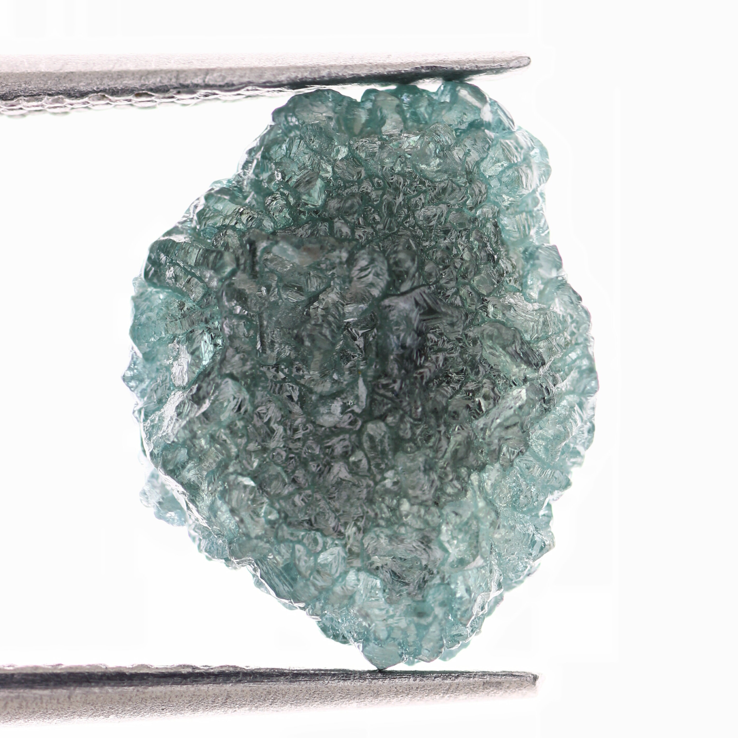 Blue Rough Diamond Natural Raw Blue Diamond 3.21 Carat Uncut Loose Diamonds , Conflict Free Diamonds , Raw Diamond Jewelry