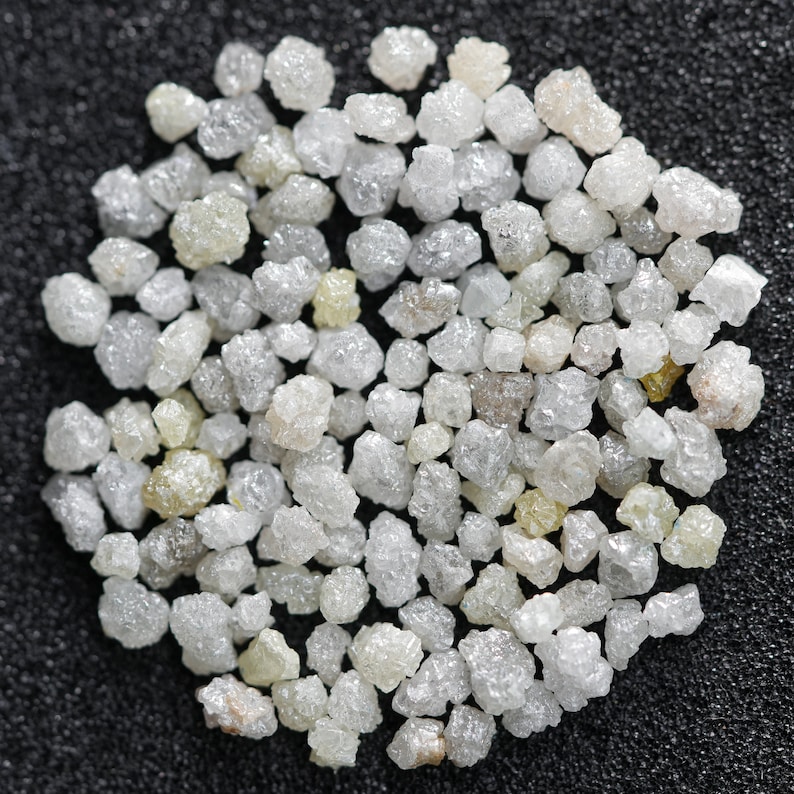 RAW DIAMOND FORSTUD, UNCUT DIAMOND FOR JEWELRY, WHITE DIAMOND