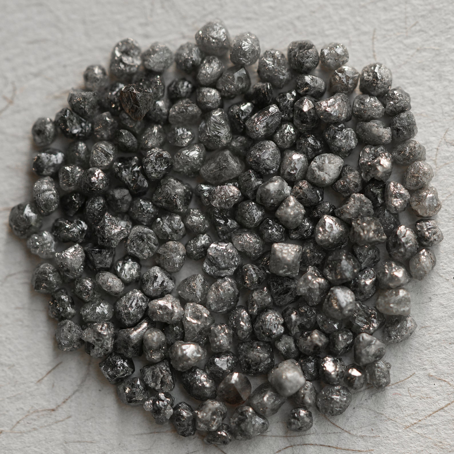 10 PCS Natural Raw Diamond, 2.00 CT Rough Diamond, Grey Diamond, Uncut ...