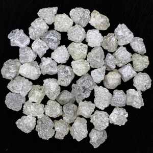 Natural Loose Diamond, Silver Raw White Diamond, Uncut Mined Diamond, Rough Gemstone, Rustic Diamond, White Loose Gem