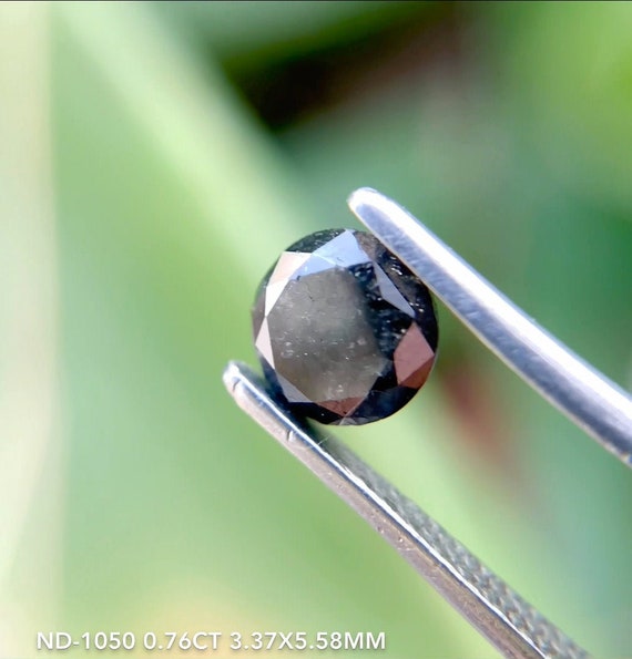 Natural Black Diamond for Black Diamond Ring Rose Gold for for