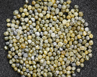 10 PCS, Yellow Diamond, Raw Diamond, Loose Diamond, Rough Diamond, Natural Gemstone Solitaire, Fancy Color African River Gemstones