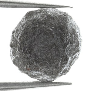 3.83 Carat Natural Round Cut Black Color Rough Diamond, Raw Diamond, Uncut Loose Diamonds, Black Grey Diamonds