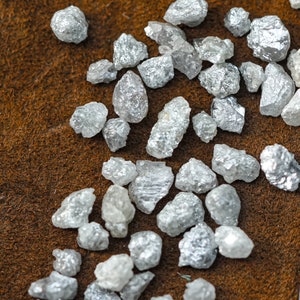 5 PCS 1.00 C.T.W Natural White Diamond, Raw Diamond, Rough Diamond, Loose Diamonds, Uncut Diamond, Raw Gemstone, African Diamonds
