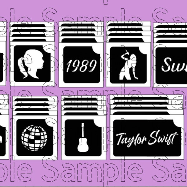 Glitter Tattoo - Taylor Swift SET 45pcs