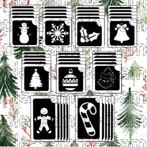 Glitter Tattoo - Christmas SET 45pcs