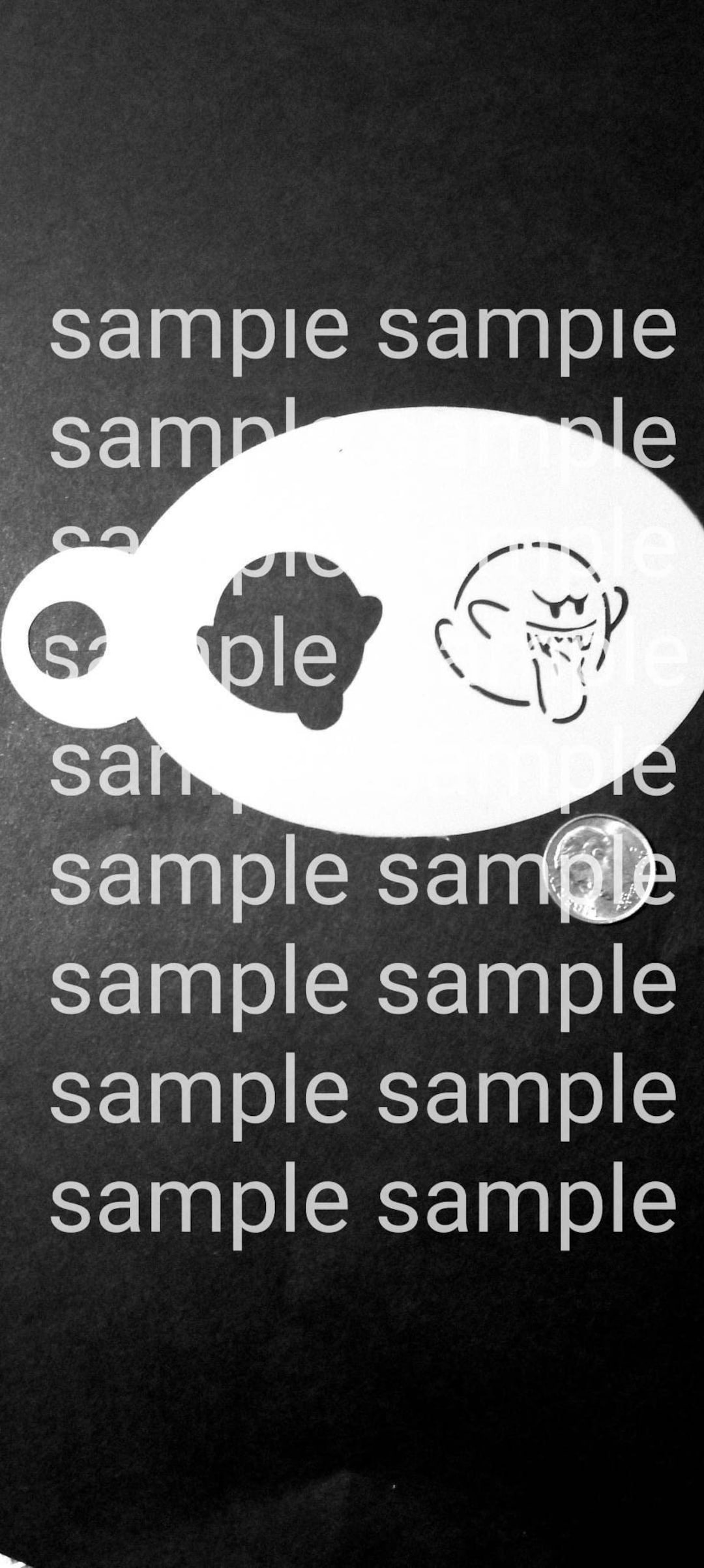 SUPER MARIO BOO Face Painting Stencil Etsy