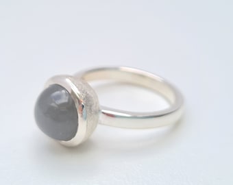 Ring Mondstein Silber Größe 54 und 58