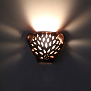 Faik’s Handmade Wall Mounted Terracotta Lampshade Small