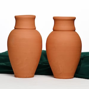 Authentic Handmade Cappadocian Kebab Pot - Pack of 2 - Explore Delicious Primitive Slow Cooking at Home!