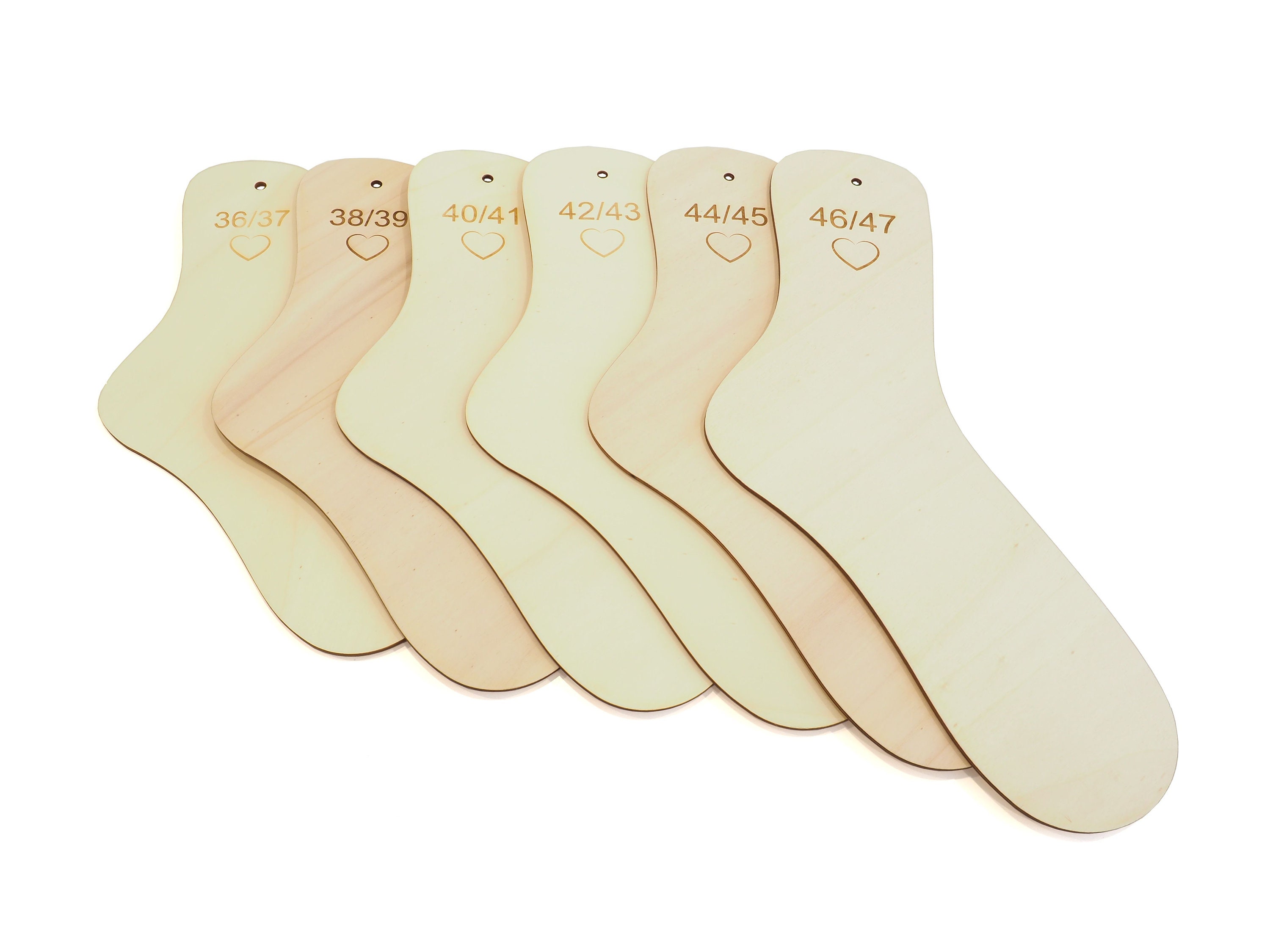 Adult Set Sock Stencils Sizes 3647 Sock Boards Knitting Etsy
