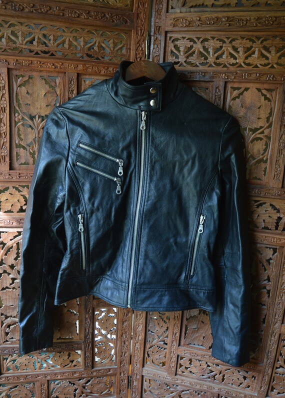 90s Leather Jacket - Wilson's Leather Maxima Jack… - image 2