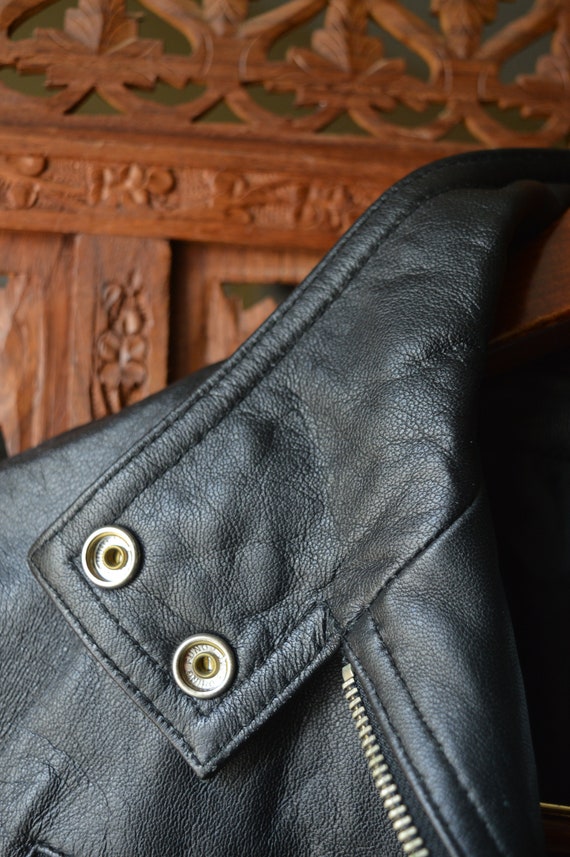 90s Leather Jacket - Wilson's Leather Maxima Jack… - image 6