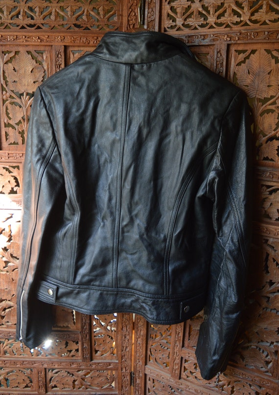 90s Leather Jacket - Wilson's Leather Maxima Jack… - image 4