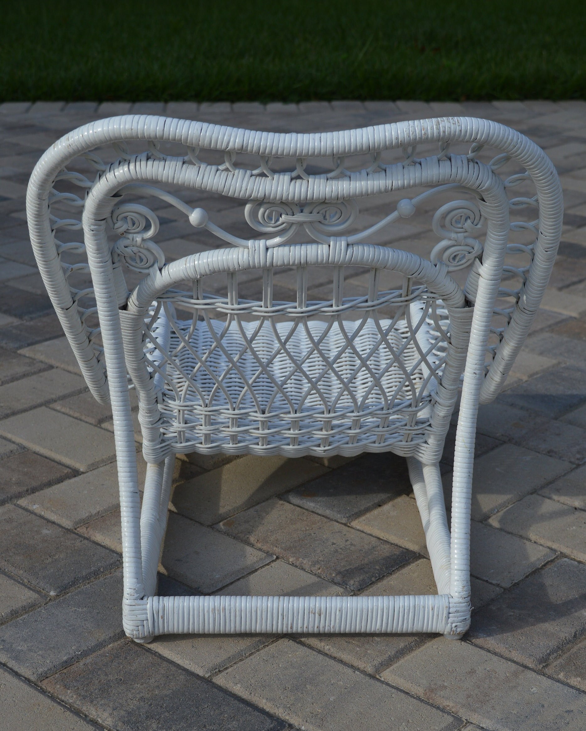 White Wicker Chair Kids Lounge Chair Childrens Chair - Etsy