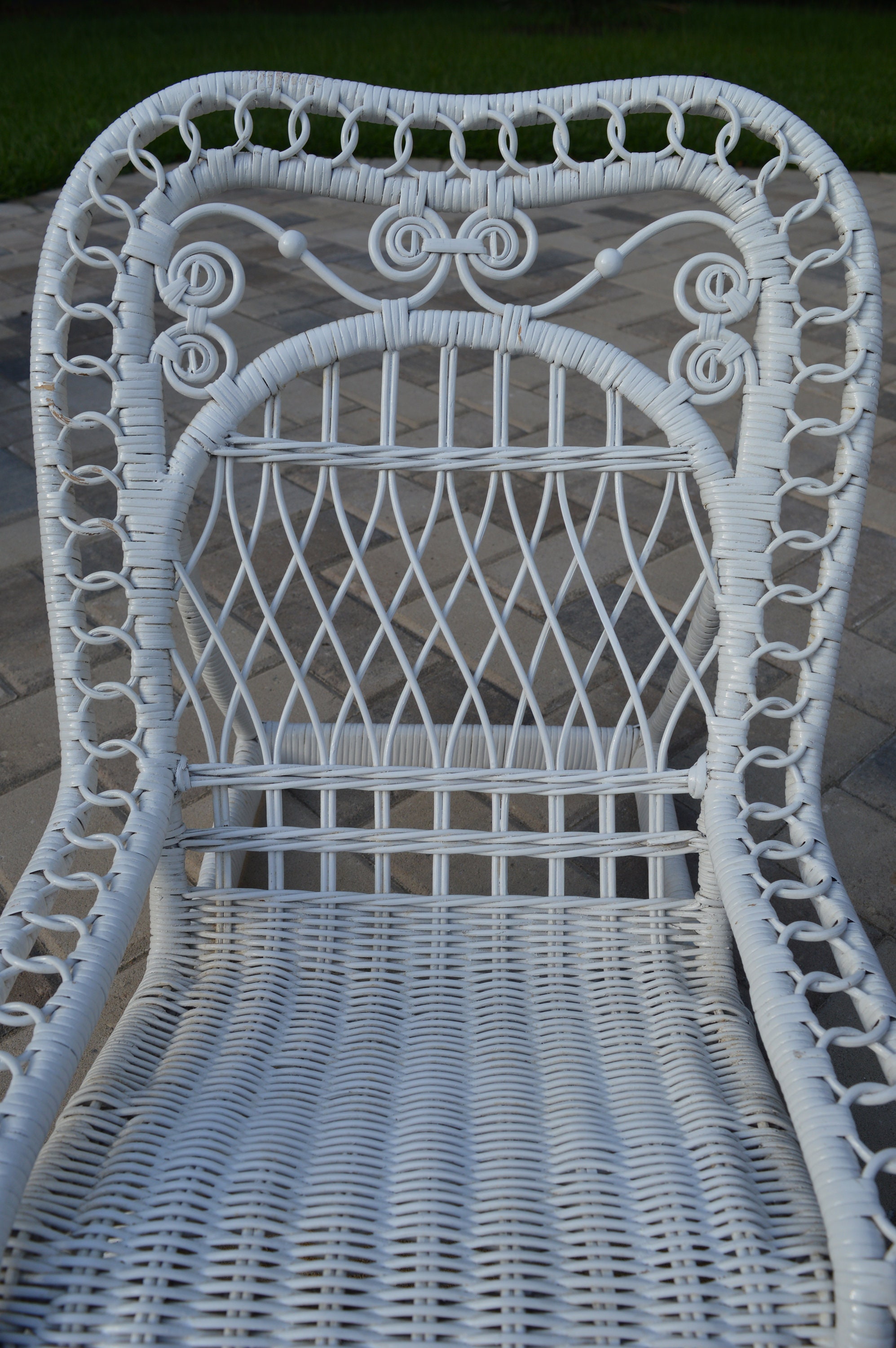 White Wicker Chair Kids Lounge Chair Childrens Chair | Etsy