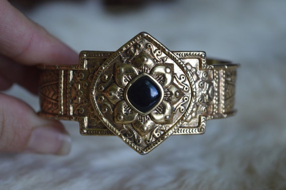 Vintage Cuff Bracelet - Lucky Brand Bracelet - Cl… - image 1