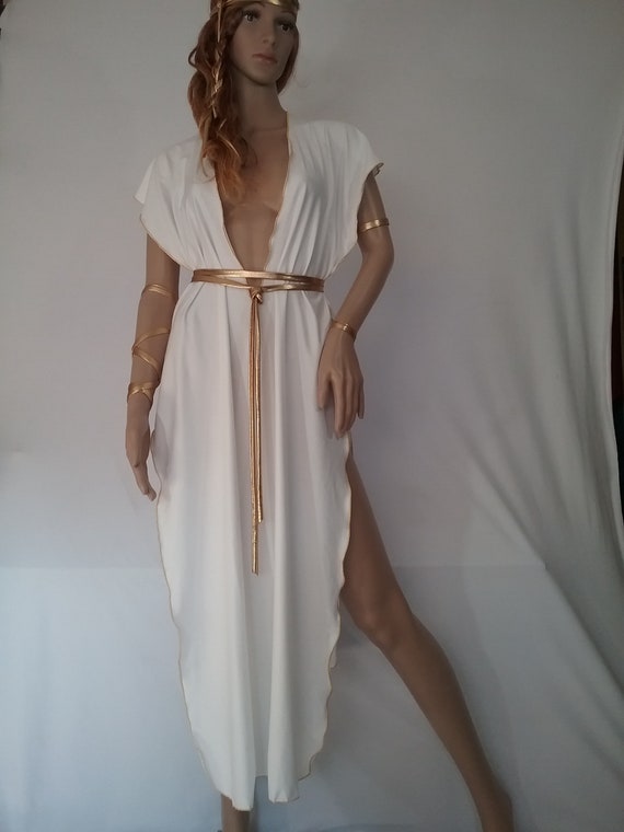 Goddess Dress Long tunic gown 7 piece Khaleesi role play | Etsy