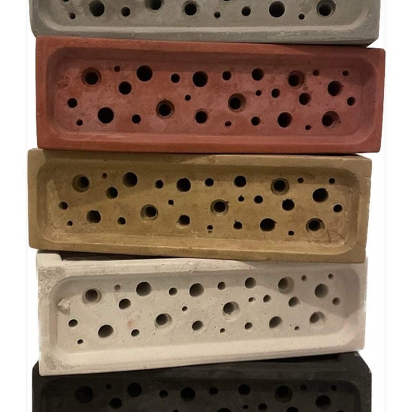 Bee building brick | eco friendly | bee house  recycled concrete for the bee hive vegan gift bee hotel garden gift bees bricks bricks 4 bees