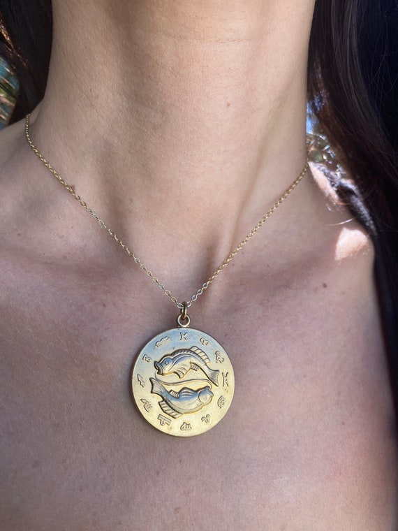 Etsy pisces necklace sale