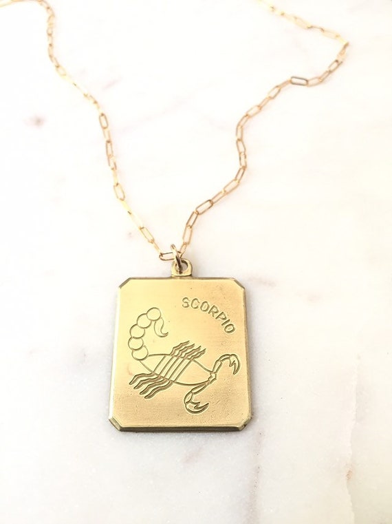 Vintage scorpio necklace