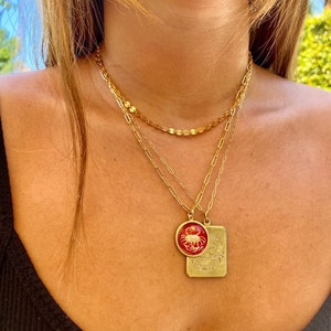 Vintage cancer necklace  cancer necklace   boho cancer necklace  cool cancer necklace  crab necklace  june horoscope necklace  cancer crab