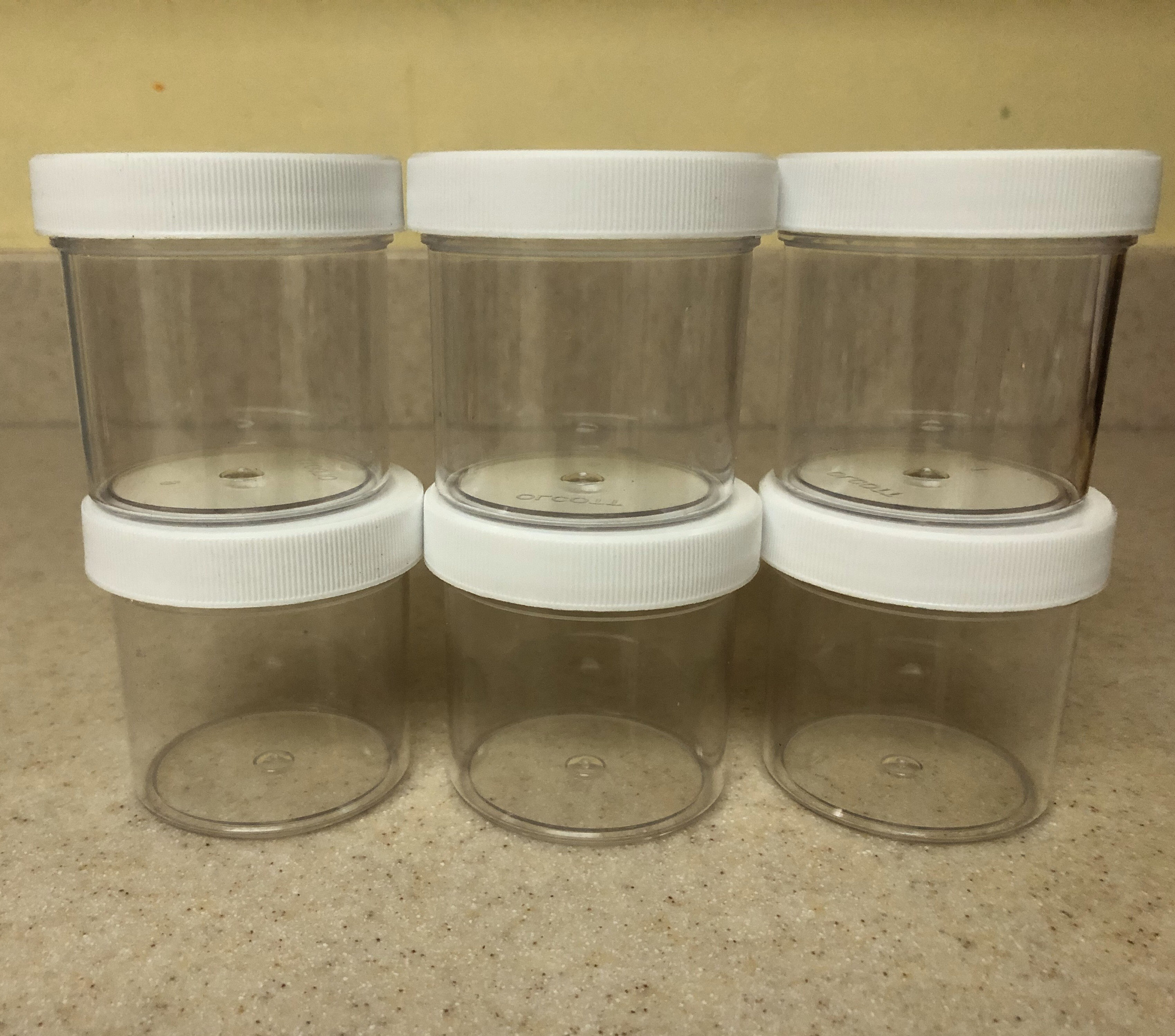 3 oz. Plastic Container with Cap (Pack of 10)