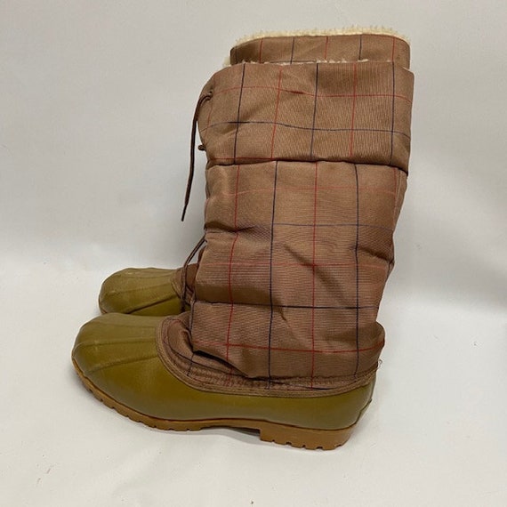 Pappagallo Vintage Duck Snow Boots sz 10 80's