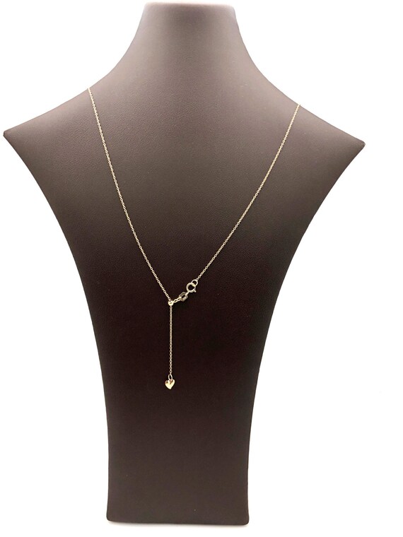 14k Gold Adjustable Bolo Slider Chain 
