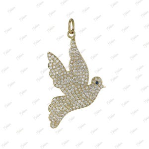 Love Birds Flying Dove Charm Bead - Fits Pandora, Chamilia & Other Snake Chain Bracelets - View #7