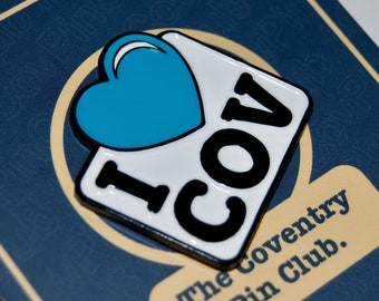 I LOVE COV Coventry pin badge