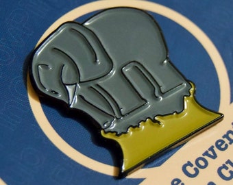 Elephant Bollard Coventry pin badge