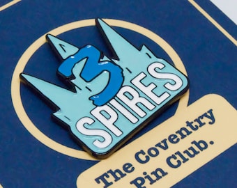 Three Spires  Coventry pin badge