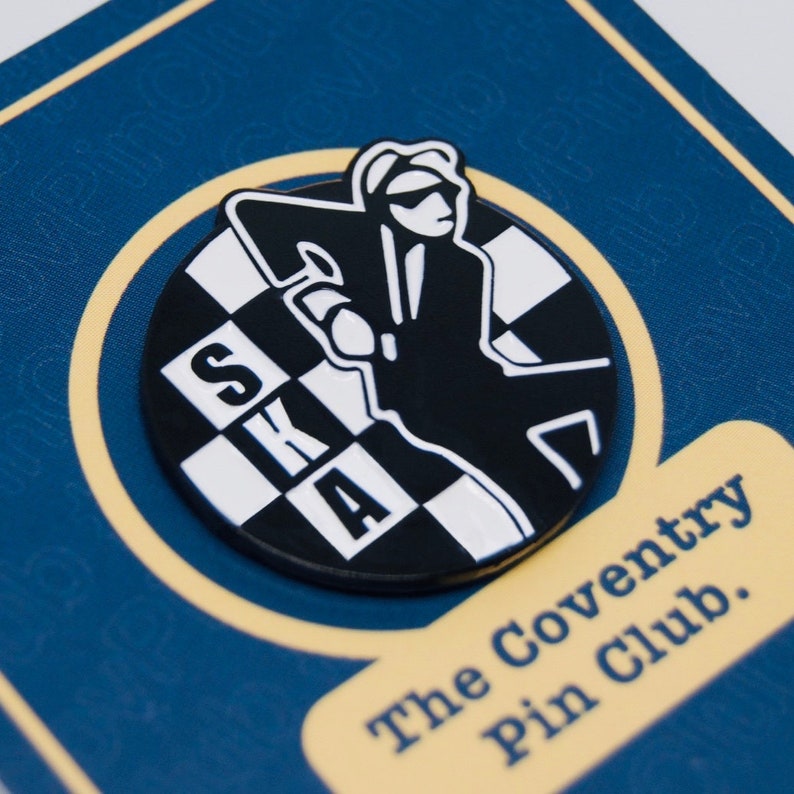 Ska 2 Tone Coventry pin badge image 1