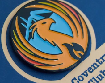 The Phoenix Coventry pin badge