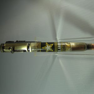 Balpen met US Army-logo en antiekbronzen metalen fittingen. Gratis verzending!