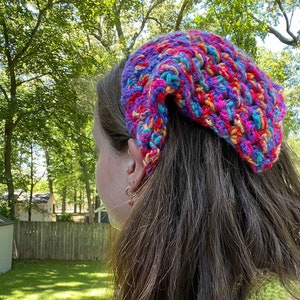 Crochet Rainbow Bandana