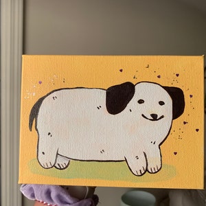 Awkward Dog Painting