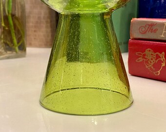 ヴィンテージ ゾダックス グリーンシード ガラス花瓶 | グリーン